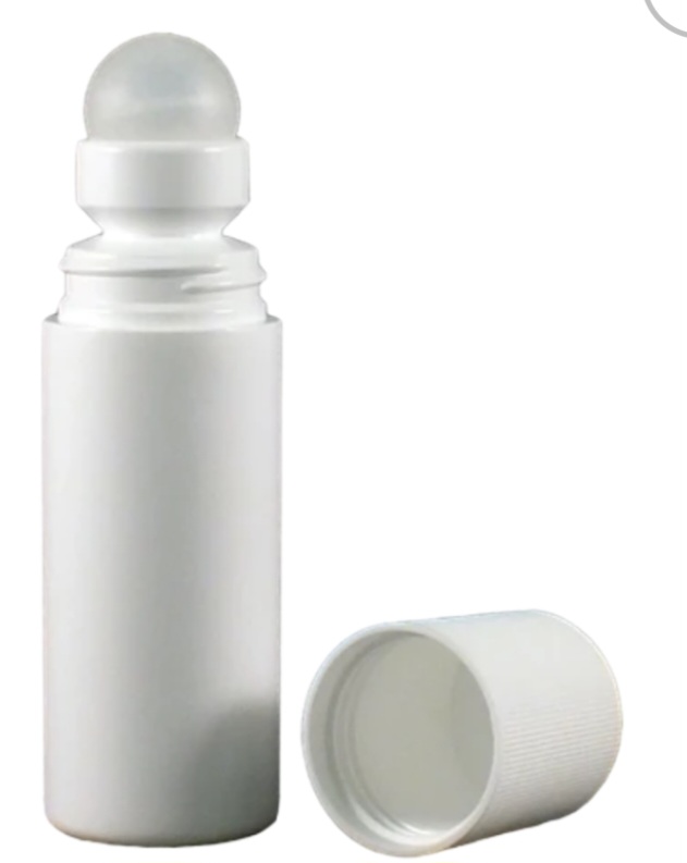 80ML ROLL ON CAP WHITE