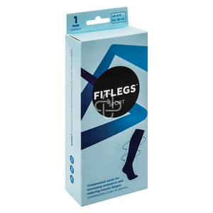 Compression socks sport blue size 6-9