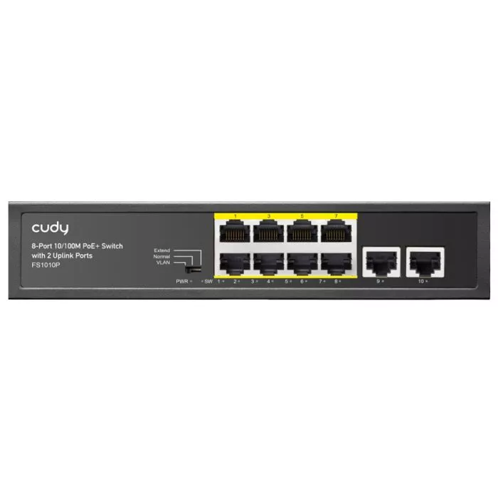 Cudy 10 Port Fast Ethernet 8 PoE 115W Switch