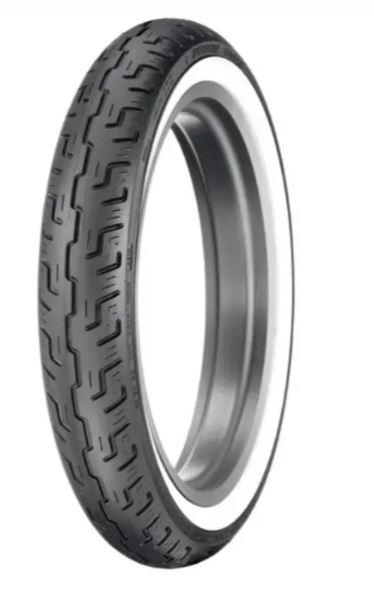 Dunlop Tire Series ï¿½ D401 100/90-19 Wide Whitewall ï¿½ 19 in. Front